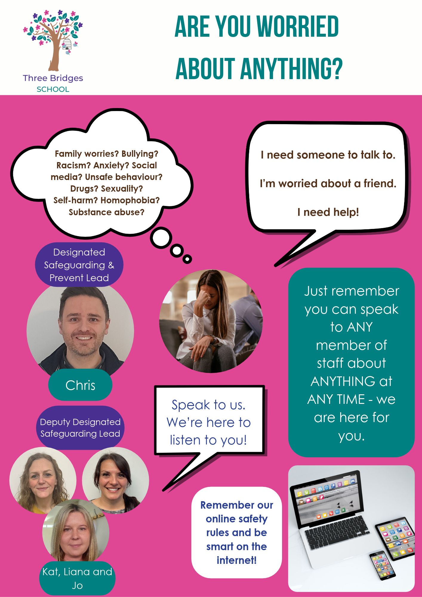Three Bridges Learner Friendly Safeguarding Poster 011126